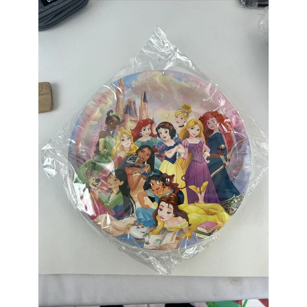 Disney Princess Party Supplies Plates Cups Napkins Utensils Set For 16 Guest